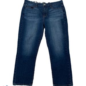 Calvin Klein Shape Capri Crop Blue Jeans Sz 31/12